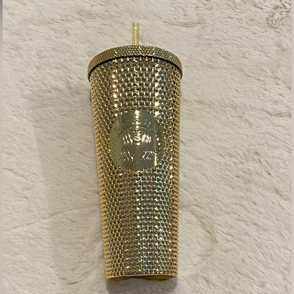 Brand New- Gold Starbucks tumblers drinkware cold cups